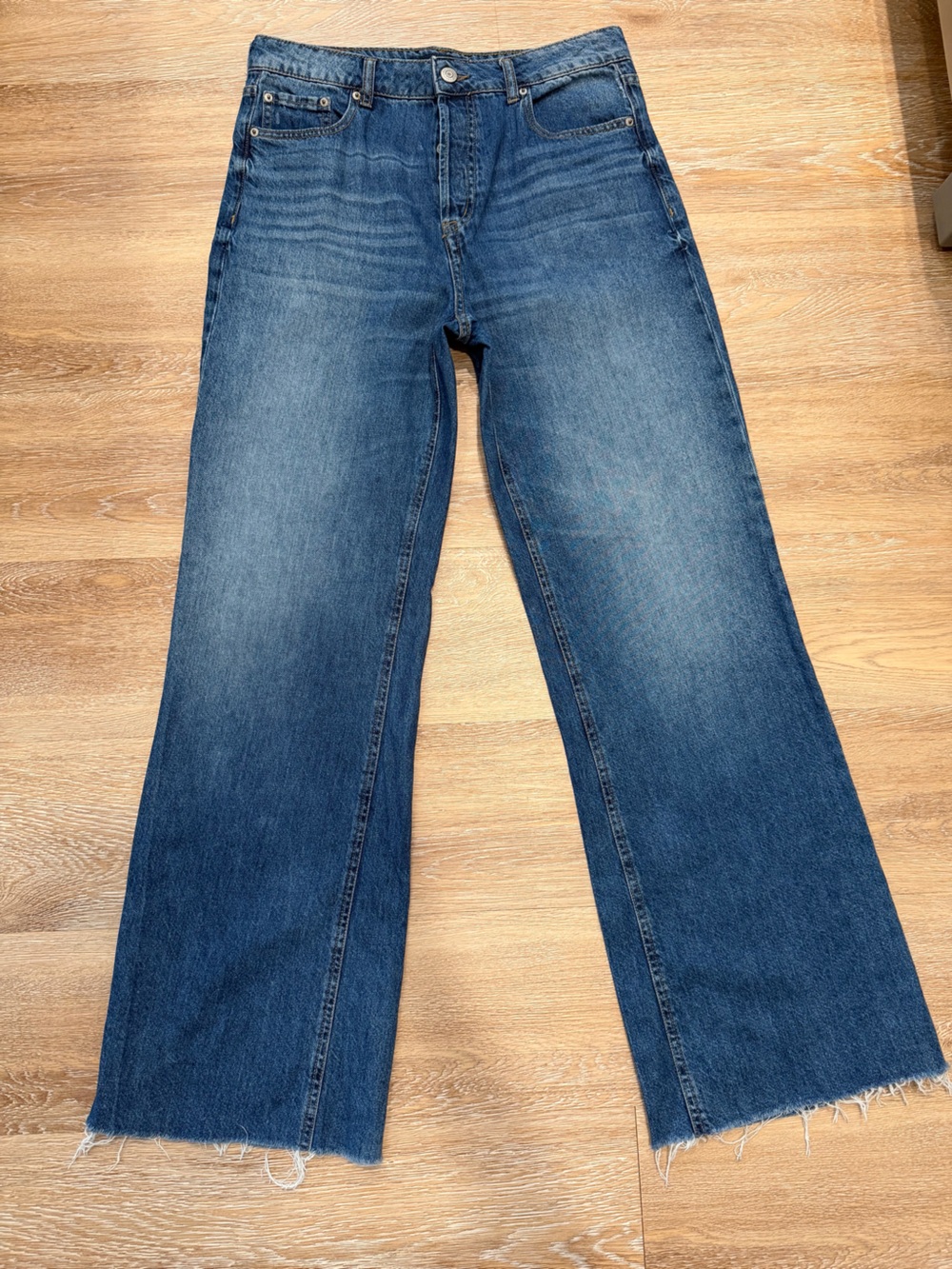 Dark Blue Women's Straight-Leg Jeans